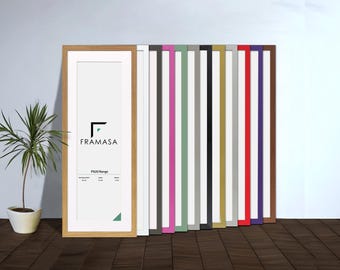 Panoramic Picture Frame, Thin Matt Black, Custom Photo Sizes