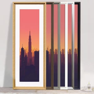 Handmade Panoramic Photo Frame Modern Wall Art Picture Frame with White Mount Home Decor Wedding Anniversary Gifts Christmas Gift Frame