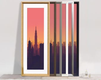 Handmade Panoramic Photo Frame: Modern Wall Art with White Mount (Polcore)