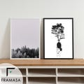 A2 A3 A4 A5 Thin Matt Black Photo Frame White Picture Frames Poster Frames Handmade Wall Art Hanging Frame - Portrait & Landscape product logo