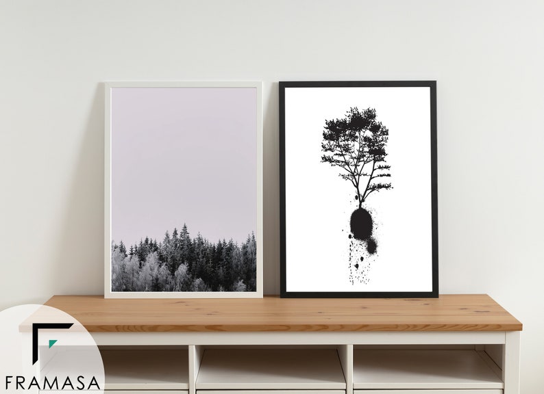 A2 A3 A4 A5 Thin Matt Black Photo Frame White Picture Frames Etsy UK