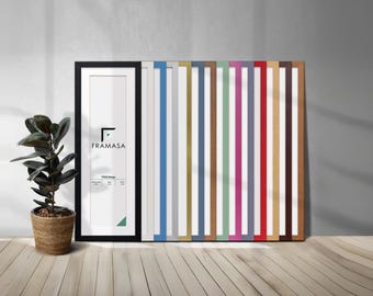 Handmade 30mm Bold Photo Frame with White Mount | Wall Art Home Decor
