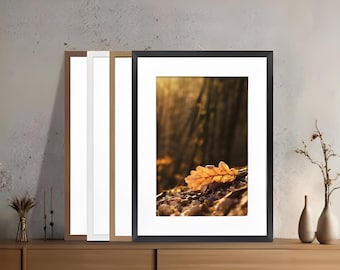 A2 for A3 Print / A3 for A4 Print / A4 for A5 Print / A5 for A6, Thin Handmade Frames With Mount Wall Art Frame For Wedding/Father/Mother