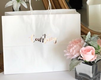 Vogue style gift bags-X-Large gift bags-personalized gift bags-bridesmaid gift bags-maid of honor gift bags-bridesmaid gifts-gift bags