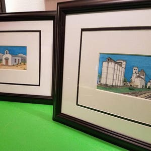 Rice Silos. 5 x 7. Katy, Texas. No Label Brewery. Craft Beer. Watercolor Painting. Art Print. Backroads of Texas. Jim Koehn Art. image 4
