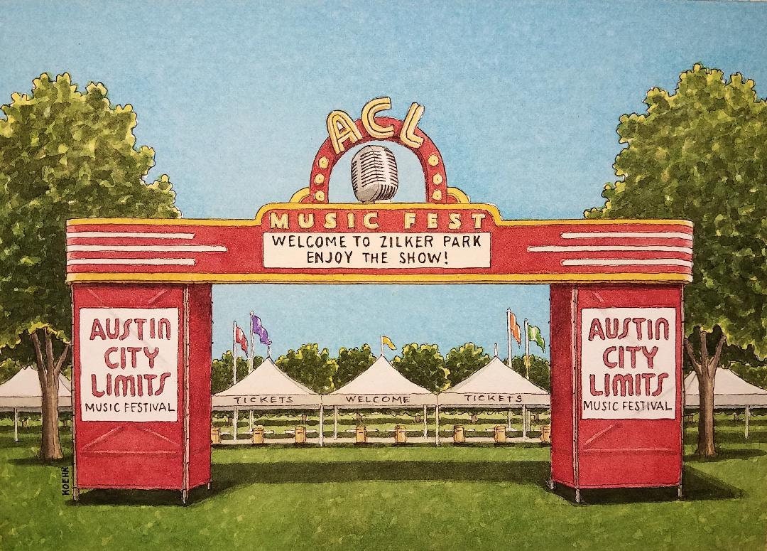 acl-music-fest-8-5-x-11-austin-texas-watercolor-painting-art-print-live-music-austin-city-limits-jim-koehn-art-streets-of-austin-etsy