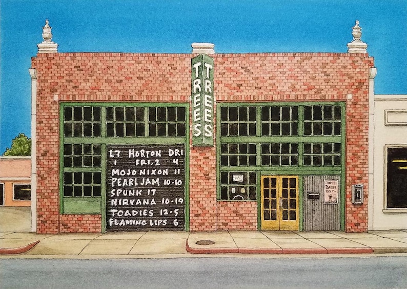 Trees Dallas. 5 X 7. Deep Ellum. Dallas Texas. Etsy