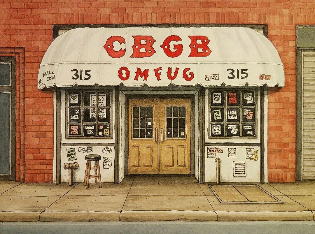 アート・デザイン・音楽 CBGB & OMFUG:Thirty Years from the Home CBGB Book & OMFUG Hilly Kristal and David Byrne Punk Ramones