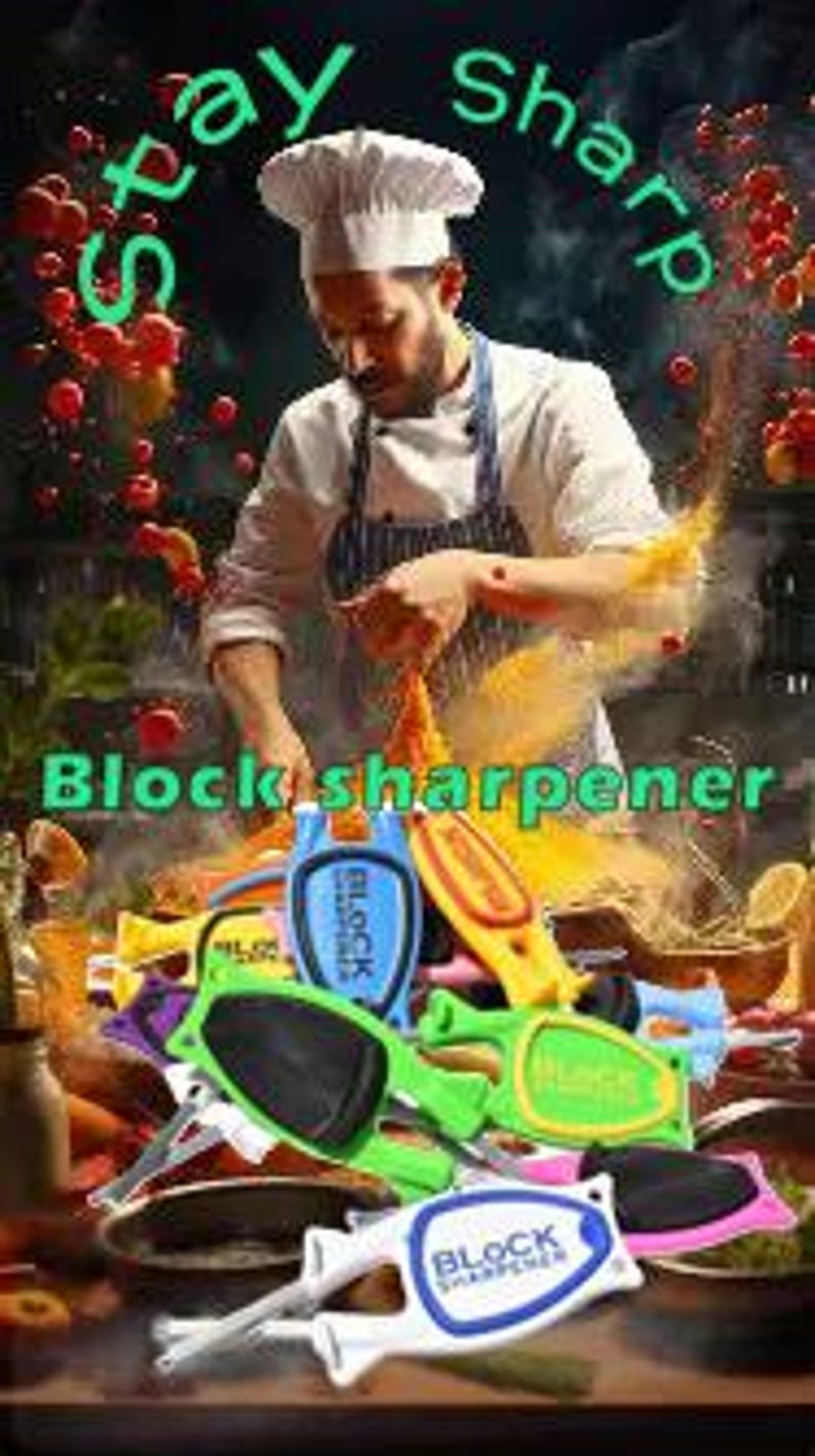 6-Pack Block Knife Sharpeners - Mixed Colors - Individually Packed Gift Set - Made in USA - 175 Value for 70 dollars- Free Shipping image 19