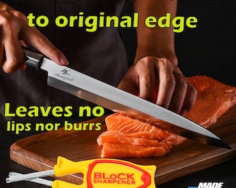 American-Made Block Knife Sharpener: Patented Precision Blade Honing