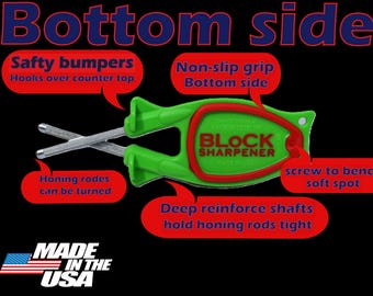American-Made Kitchen Knife Sharpener: Relines and Hones Blades