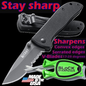 American Made Knife Sharpener: Relines and Hones Blades