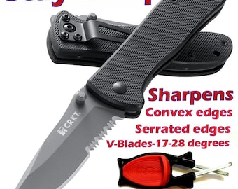 Block Knife Sharpener: American-Made, Patented Design,quick and simple to use.