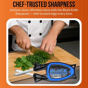 6-Pack Block Knife Sharpeners - Mixed Colors - Individually Packed Gift Set - Made in USA - 175 Value for 70 dollars- Free Shipping image 5