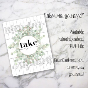 Take What You Need Printable - Etsy