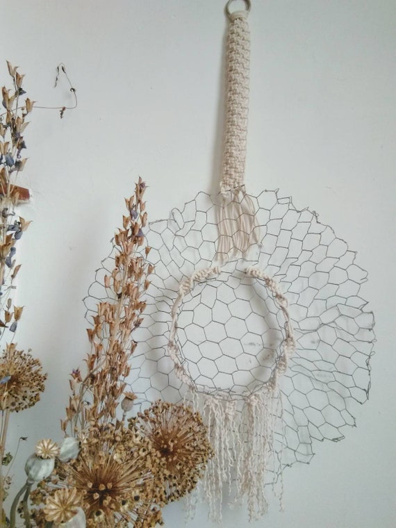 Decorative Garden Handcrafted Macrame And Wire Netting With Etsy