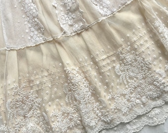 Antique Lace Baby Christening Gown