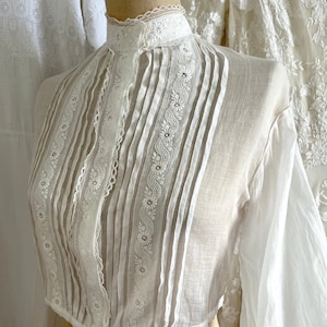 Antique Embroidered Whitework Blouse