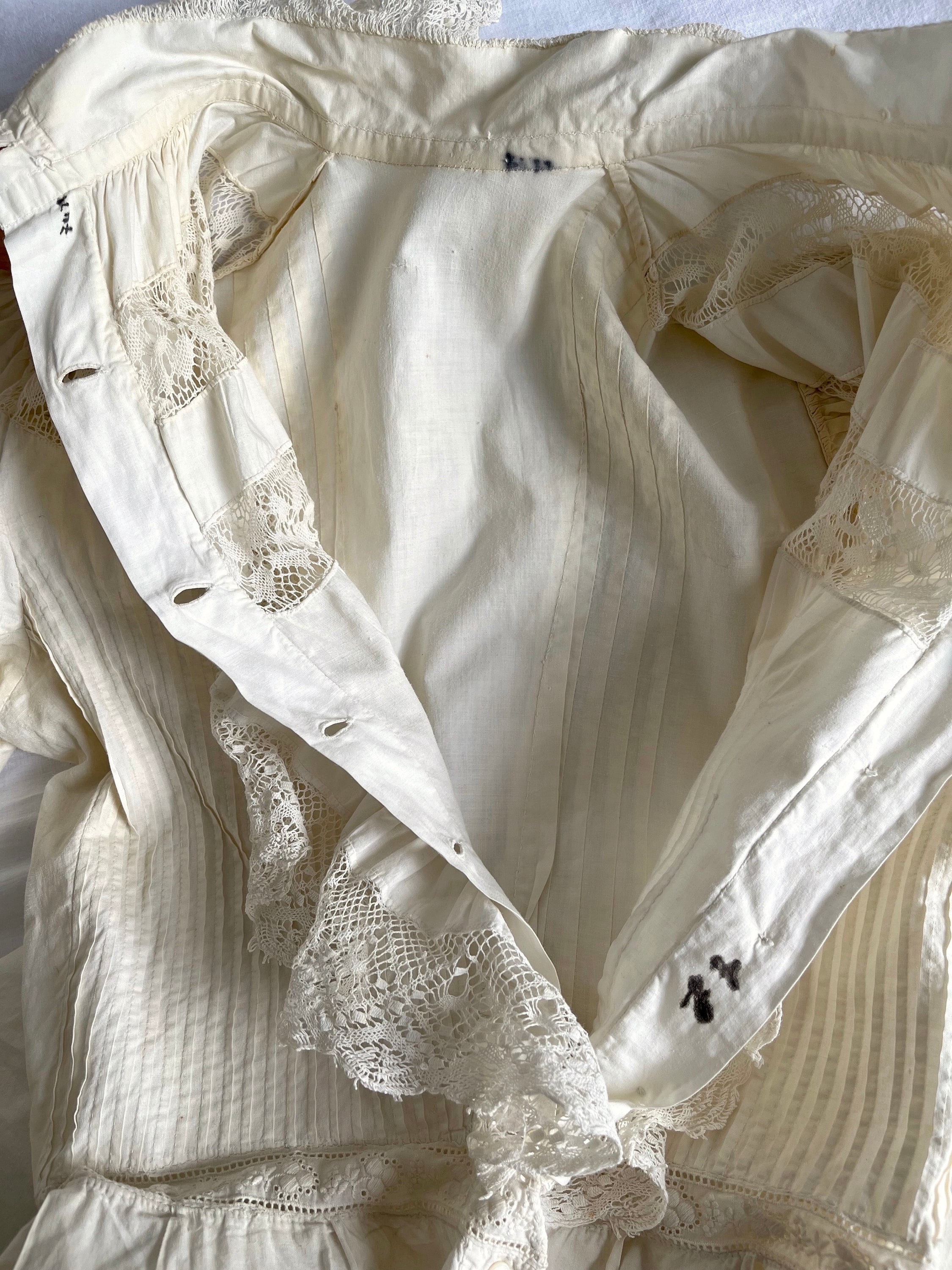 ワンピース Cotton lace ribbon dress cotton lace ribbon dress – BUNNY APARTMENT