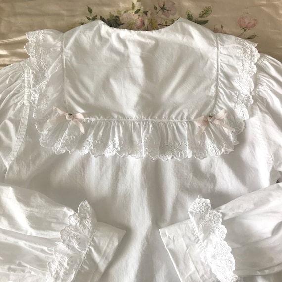 Antique Sailor Collar Bed Jacket Blouse