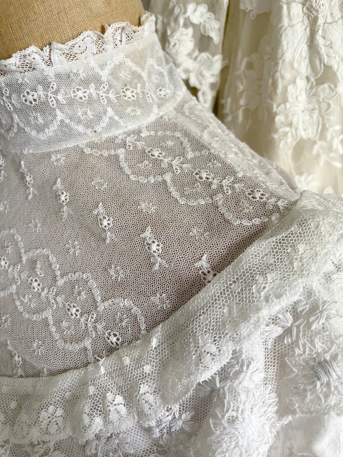 Vintage Edwardian Revival Style Lace Blouse - Etsy