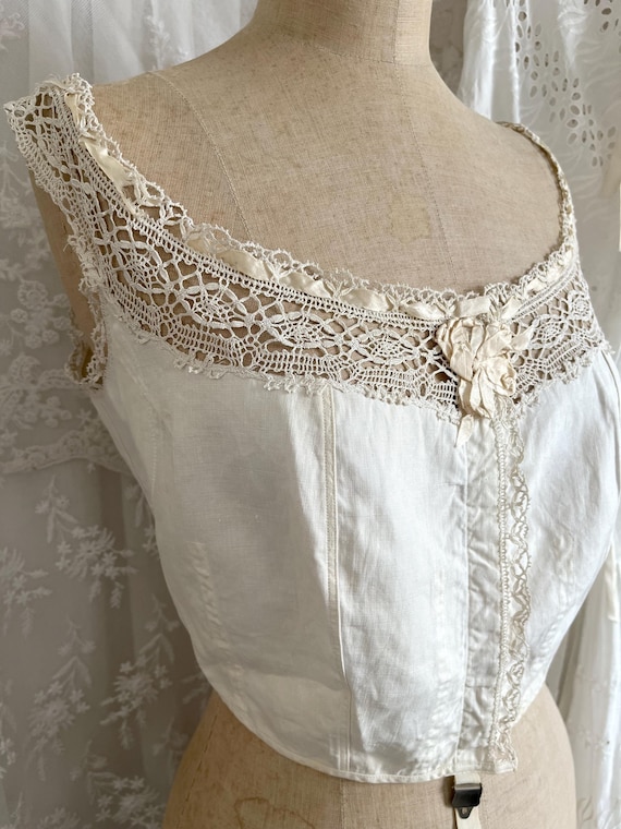 フランスアンティークコルセットカバー フランスアンティークコルセットカバー アンティークコルセットカバー