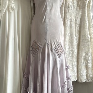 Beautiful 1930s 1940s Lilac Rayon Taffeta Moire Ruffled Bow Dress - Etsy