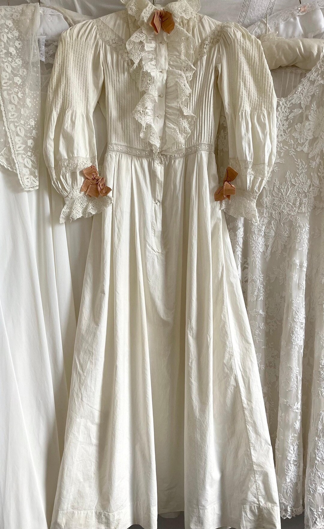 cotton lace ribbon dress – BUNNY APARTMENT