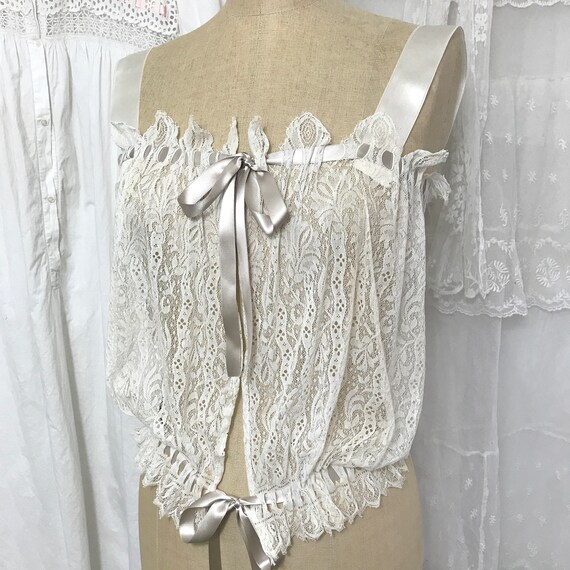 Antique Lace Camisole Corset Cover