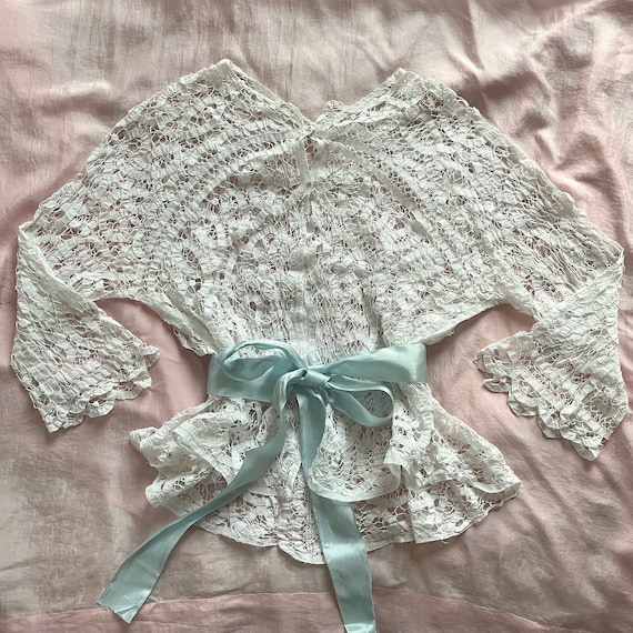 Antique Vintage Battenburg Lace Blouse - Etsy