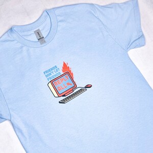 Reply All T-Shirt, Funny Office Gift, Screen Print Graphic Tee for Teachers image 1