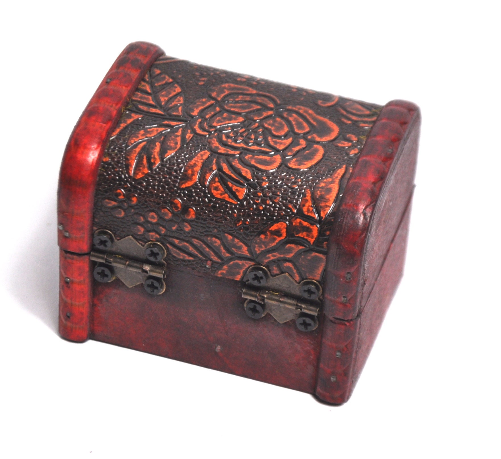 Hinged Wooden Box Metal Clasp Wood Box Craft Project Etsy