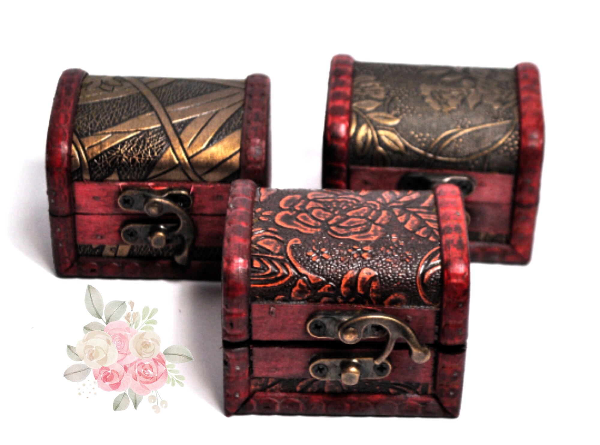 Hinged Wooden Box Metal Clasp Wood Box Craft Project Etsy