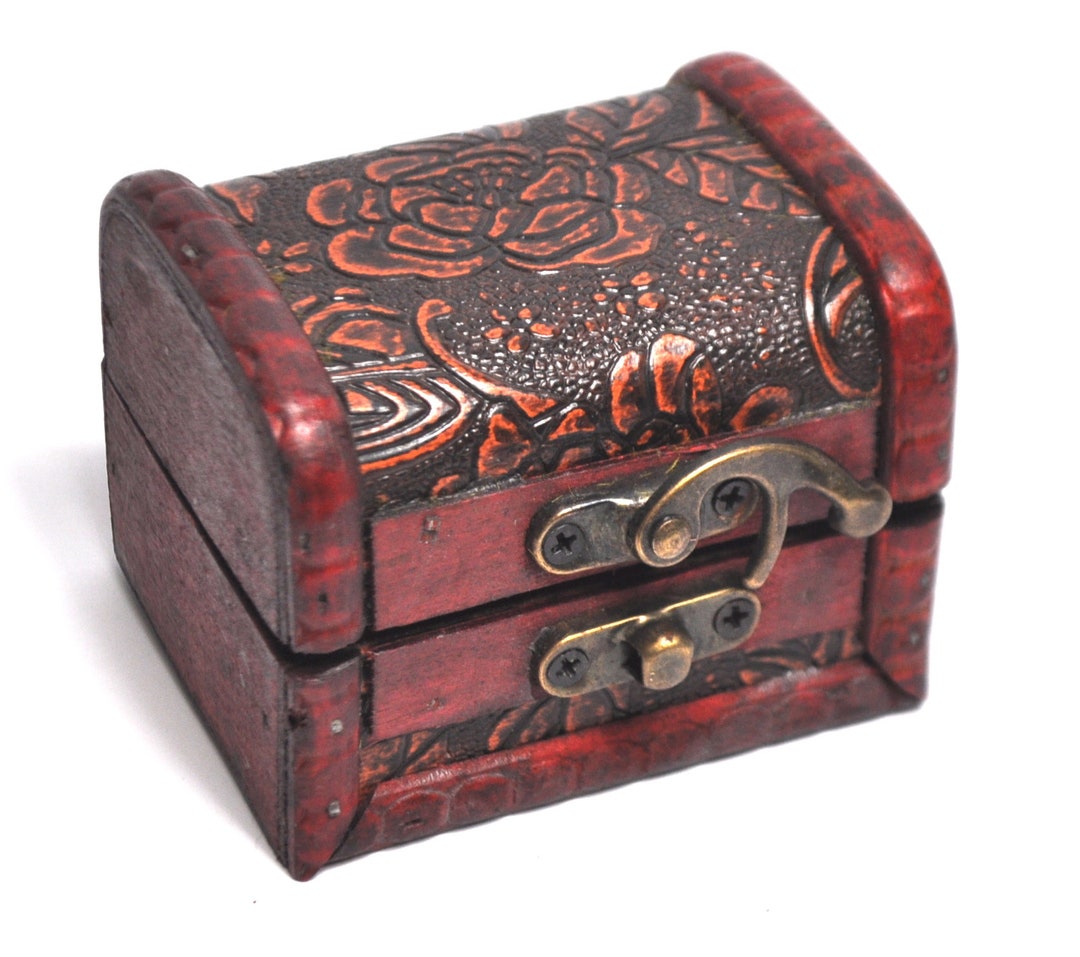 Hinged Wooden Box Metal Clasp Wood Box Craft Project Etsy