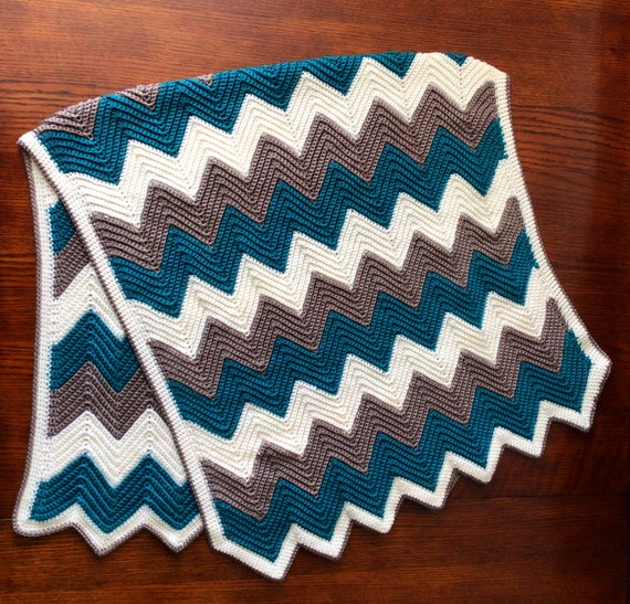 Chevron Pattern Crocheted Throw Blanket Afghan Crib Blanket Adult Throw Lap Blanket Warm Blanket for Older Adult Crochet Digital Download Etsy Canada