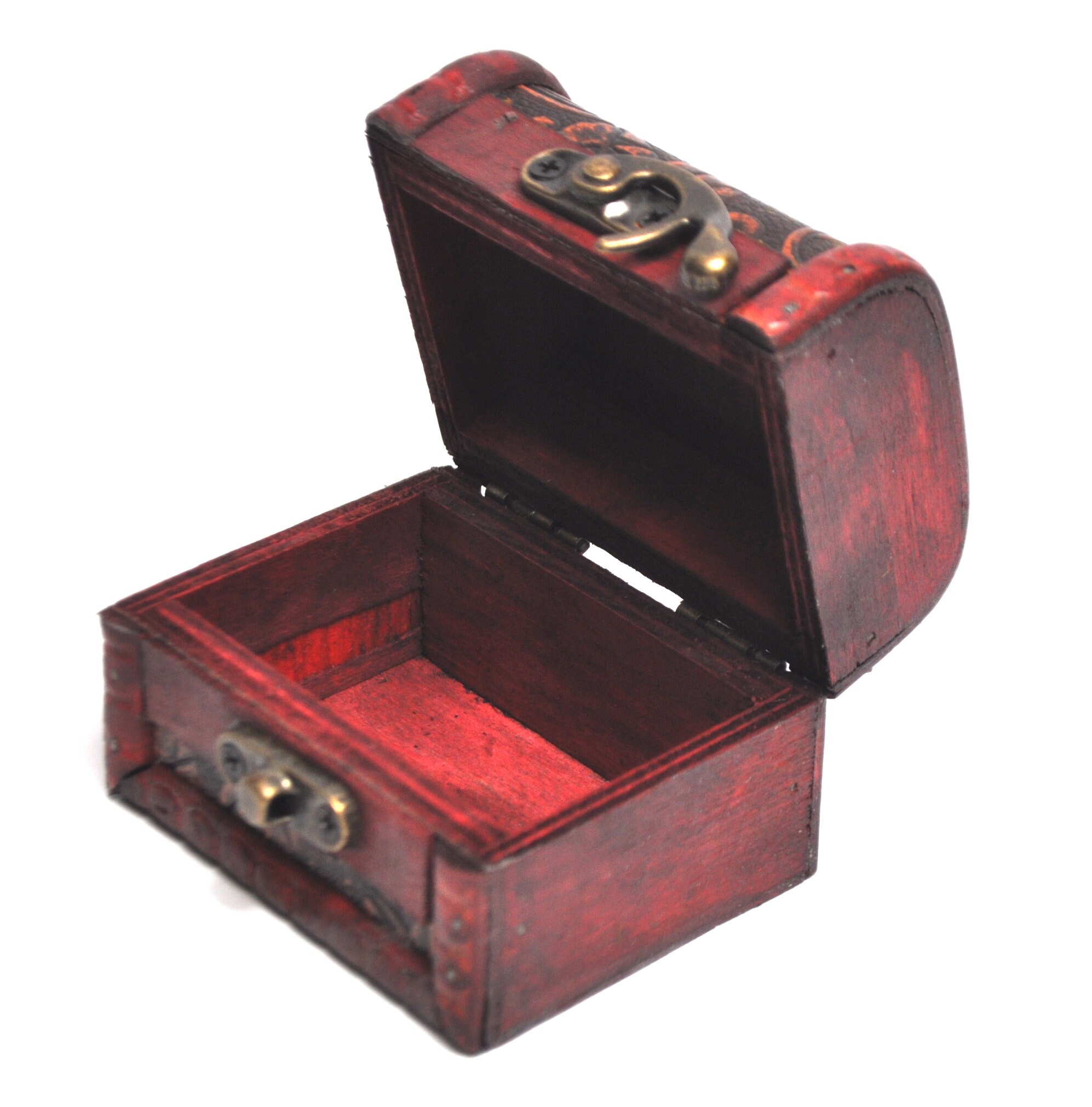 Hinged Wooden Box Metal Clasp Wood Box Craft Project Etsy