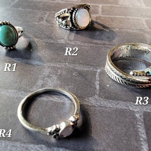Stackable Silver Rings Size 7.5 US