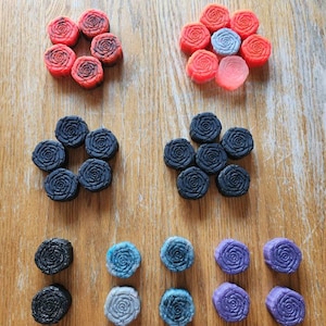 Customizable Rose Plug Paperweight Resin Trinkets Handmade