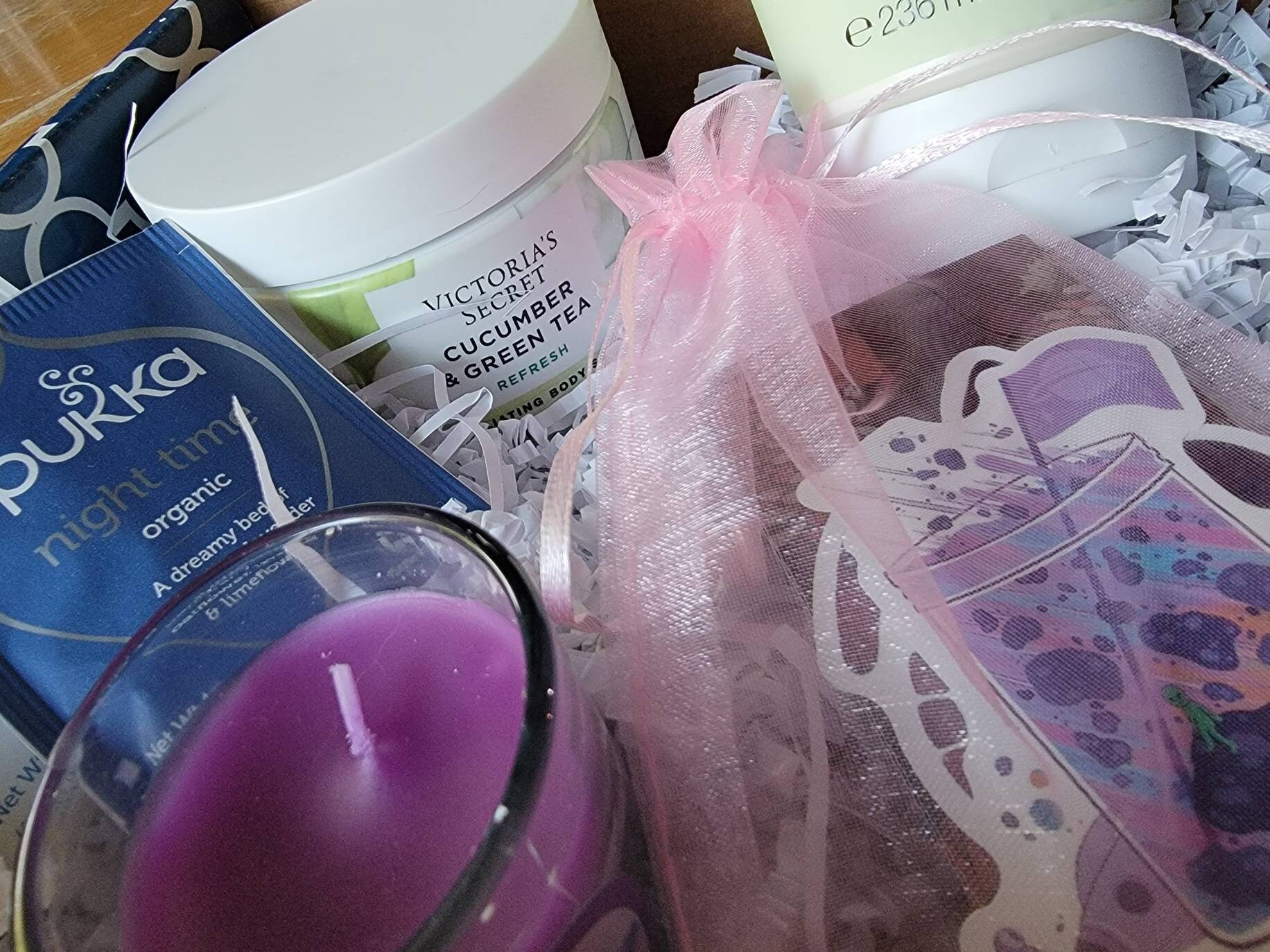 Cucumber & Green Tea Themed Self Care Gift Box Holiday Etsy