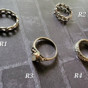 Stackable Silver Rings Size Varies US
