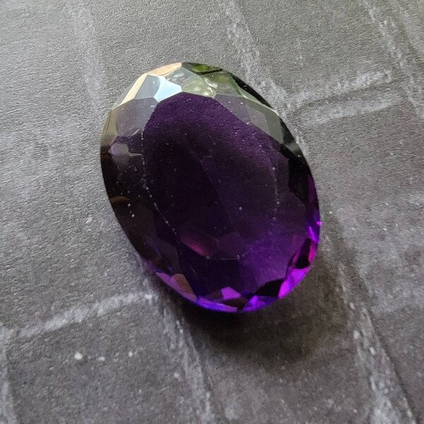 33.70 Carat Large Natural African Amethyst Oval Cut Faceted Gemstone Birthstone Wholesale