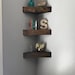 Corner Floating Shelves, corner shelf, corner shelves, floating shelves, wooden shelves, nursery shelves, rustic shelves, bathroom shelf 