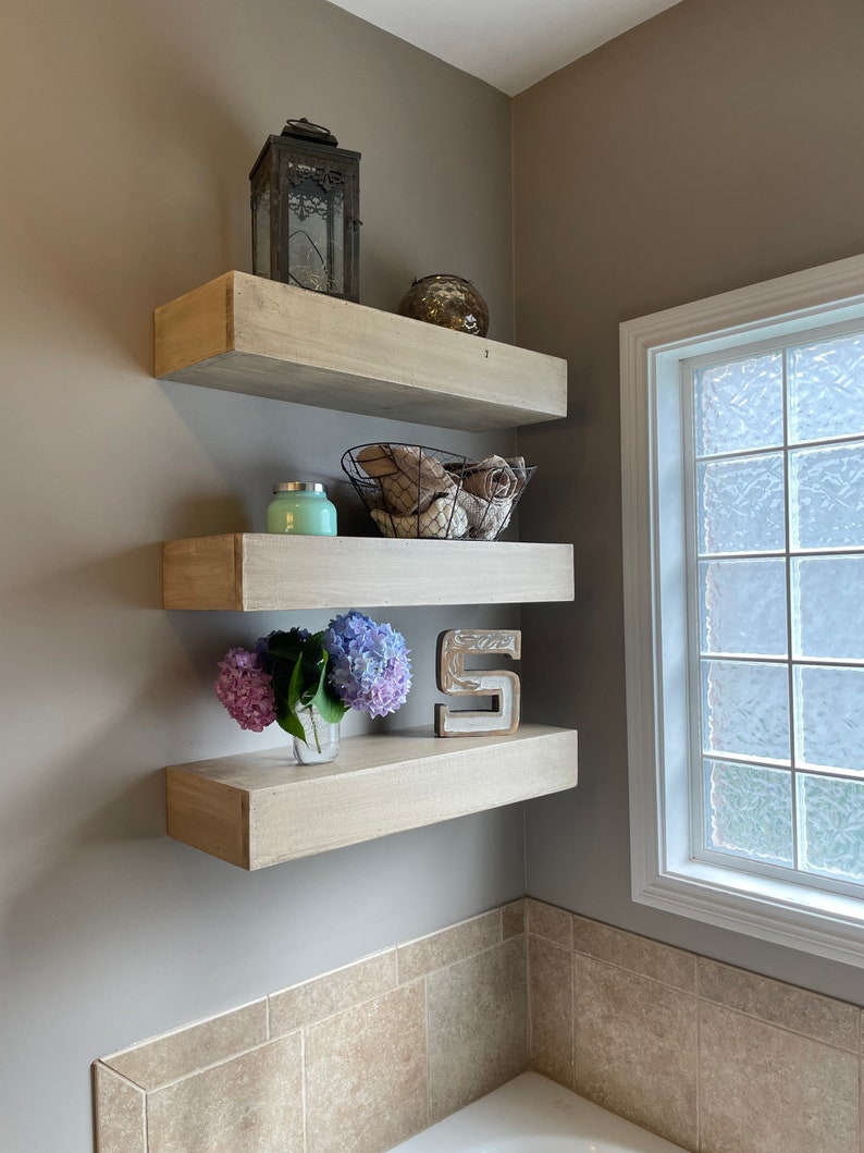 Farmhouse Floating Shelves Etsy