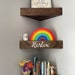 Nursery Shelves, Corner Nursery Bookshelf, Floating corner shelves, Floating nursery shelf 