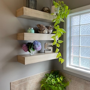 Farmhouse floating shelves