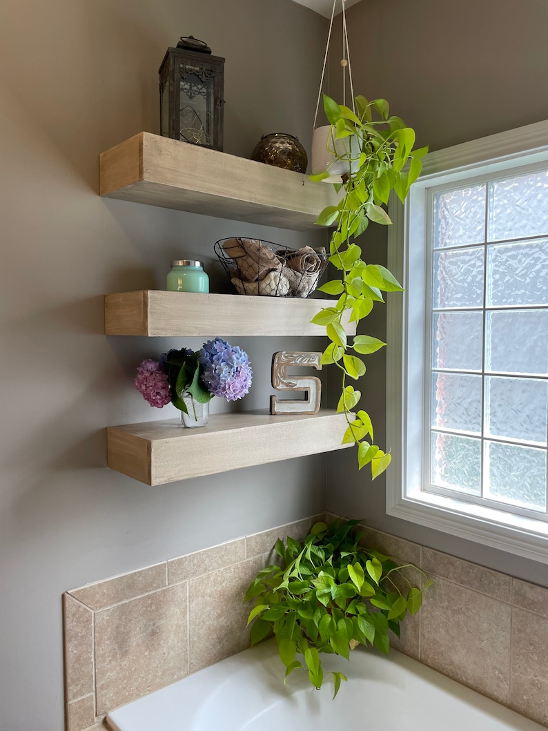 Farmhouse Floating Shelves - Etsy