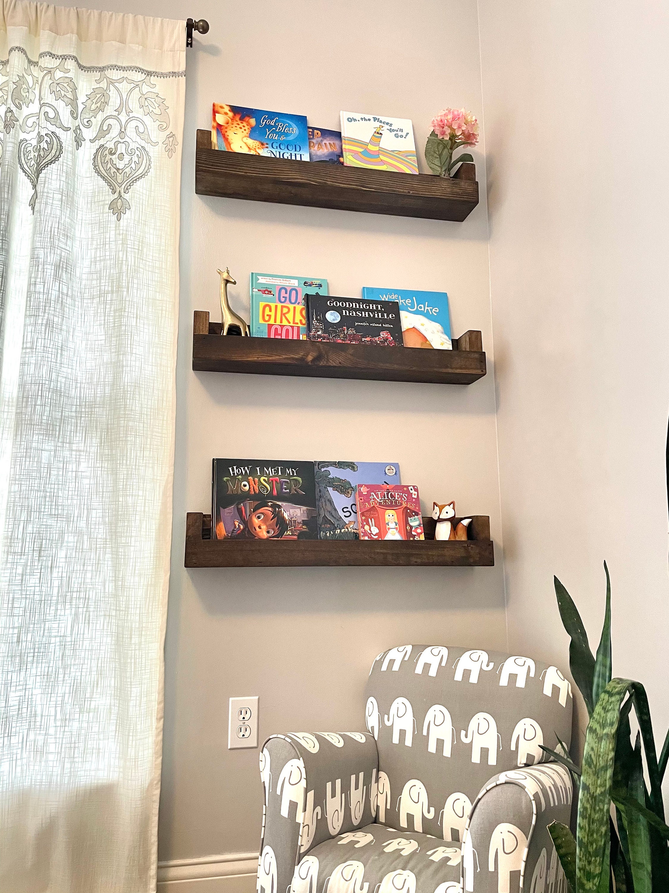 Nursery Bookshelves Sets of 2 or 3 Etsy