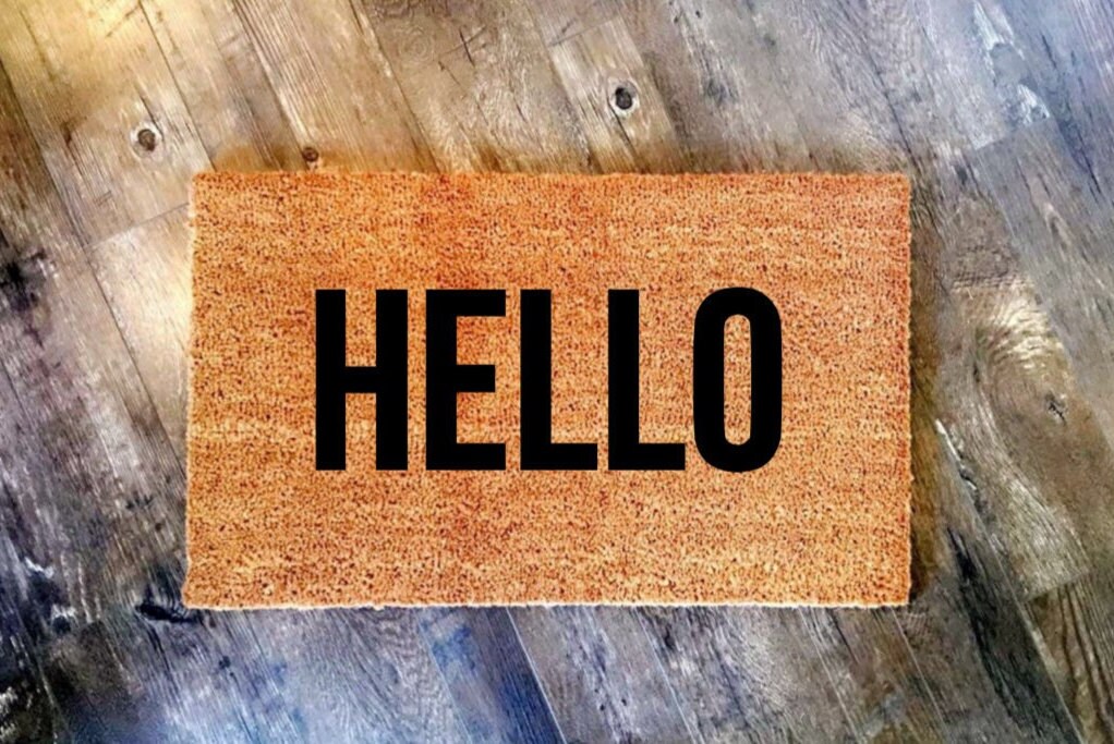Sup Doormat Yo Doormat Hello Doormat Hey Doormat Basic Etsy