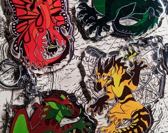 Monarchs of Pantala [ Wings Of Fire WOF Acrylic Charm ]