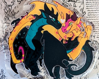 Moon and Kinkajou [ Wings of Fire WOF Acrylic Charm ]